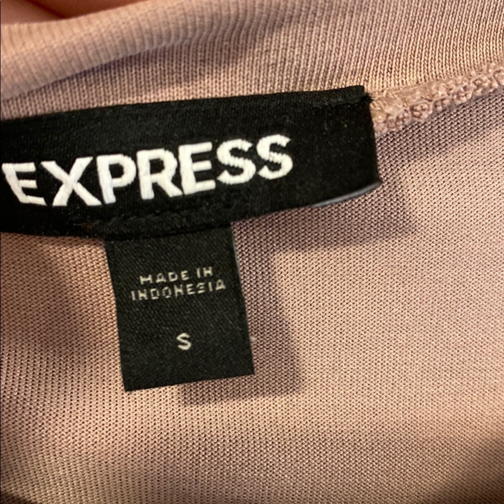 Express Mauve Ruched Dress - Picture 3 of 5